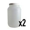 5 lb. Empty Container (2 pack) 5 lb Empty Container, bottle, bottles