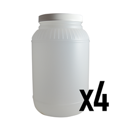 5 lb. Empty Container (4 pack) 5 lb Empty Container, bottle, bottles