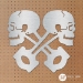 Crossed Skull Pistons - CSP-10-G