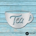 Hand Letter Tea Cup - HLTC-12-G