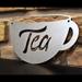 Hand Letter Tea Cup - HLTC-12-G