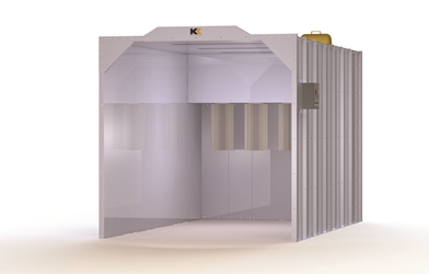 8w x 8h x 12l Spray Booth kool koat, powder coating, spray booth, powder booth, powder coating booth, kool koat booth, 8812, 8x8x12