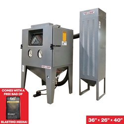 S-Series Blast Cabinet (36" x 26" x 40") blast, blasting, sandblast, sandblasting, cabinet, cab