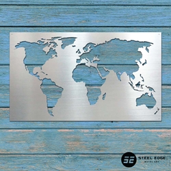 World Map - Rectangle Panel World Map,, world, map, wall, panel. rectangle